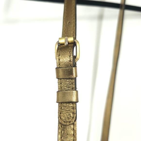 Patricia Nash Alessa Leather Crossbody Bag Antique Gold NWT - Picture 7 of 16